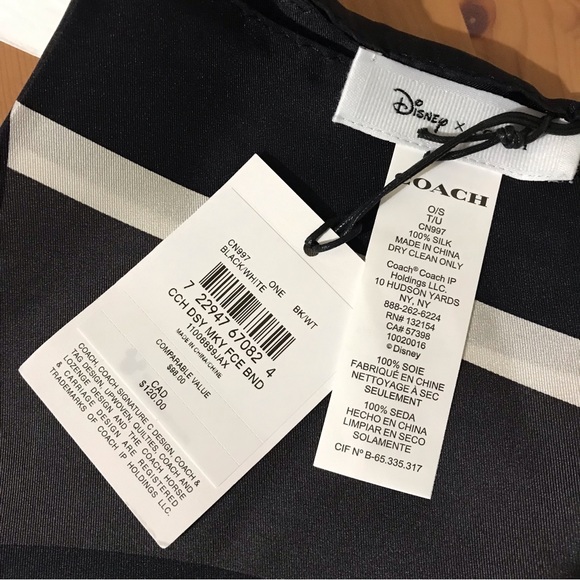 Disney X Coach Mickey Mouse Silk Bandana - Picture 4 of 7